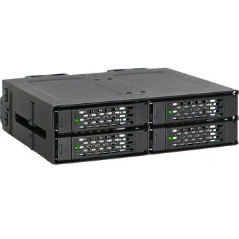 Icy Dock 4 Bay 2.5" NVMe U.2 SSD Mobile Rack for External 5.25" Drive Bay