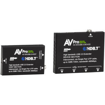 AVPro Edge USB 2.0 over Cat 5e Point-to-Point Extender Kit (328')