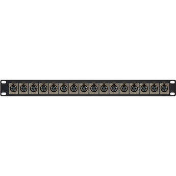 My Custom Shop Feedthrough Patch Panel 16 x Female to Female XLR (1 RU)