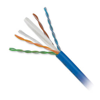 Honeywell 4-Pair 23 AWG CAT6 Plus Riser Cable (1000' Reel in-a-Box, Blue)
