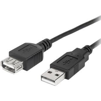 Rocstor USB-A 2.0 Male to Female Extension Cable (Black, 6')