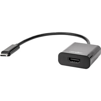 Rocstor USB Type-C Male to HDMI Female Adapter (6", Black)
