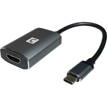 Comprehensive USB Type-C to HDMI 4K Video Adapter with 60W of Power Delivery (Dark Gray)