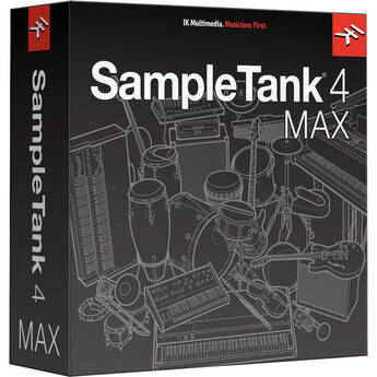 IK Multimedia SampleTank 4 MAX Sample-Based Virtual Instrument Plug-In (Upgrade, Boxed with USB Drive)