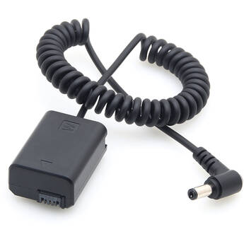DigitalFoto Solution Limited NP-FW50 Dummy Battery with Male 2.5mm Connector (Coiled Cable)