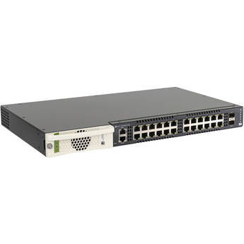 NVT Phybridge FLEX24-10G 24-Port 10G PoE++ Compliant Managed Switch with SFP+