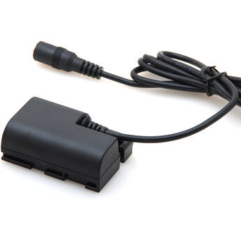 DigitalFoto Solution Limited LP-E6 Dummy Battery with Female Connector Cable (Straight, 38.8")