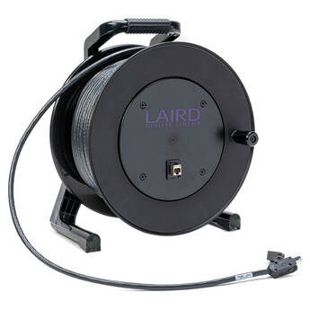 Laird Digital Cinema Belden 10GX CAT6A Ethernet Cable & Hub Mounted RJ45 Jack & RJ45 ProShell Cap on Reel (200')