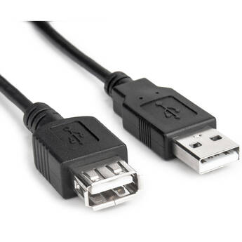 Rocstor USB-A 2.0 Male to Female Extension Cable (Black, 10')