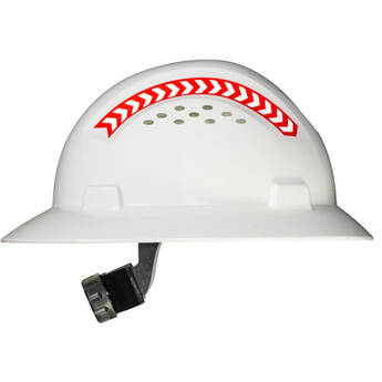 COAST SH300 Full Brim Hard Hat with Reflective Arrows