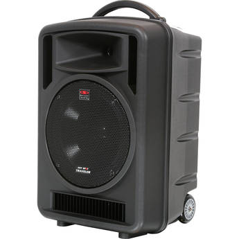 Galaxy Audio TV10 Traveler 10" 150W 2-Way Rechargeable PA System with Bluetooth, CD Player, and 2 x Handheld Wireless Mics