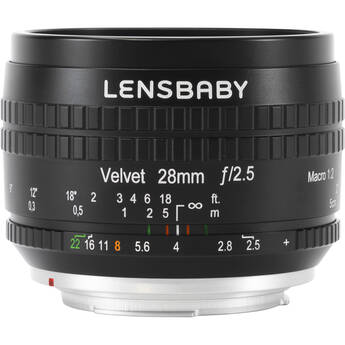 Lensbaby Velvet 28mm f/2.5 Lens for Canon RF (Black)