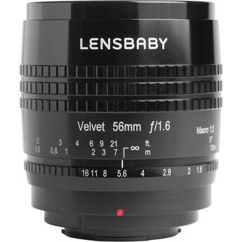 Lensbaby Velvet 56mm f/1.6 Lens for Canon RF (Black)