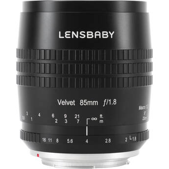 Lensbaby Velvet 85mm f/1.8 Lens (FUJIFILM X, Black)