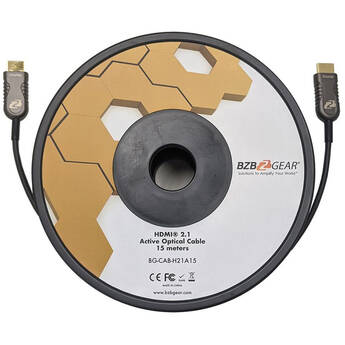 BZBGEAR Ultra-High Speed Active Optical HDMI Cable with Ethernet (50')