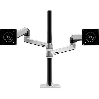 Ergotron LX Dual Desk Mount Stacking Arm for Displays up to 40" (Polished Aluminum)
