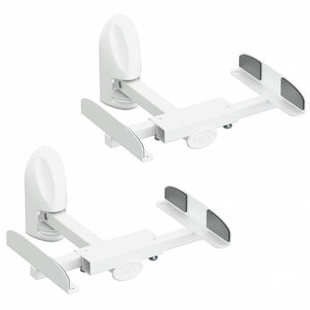 AVF Group Tilt & Turn Speaker Wall Mounts (White, Pair)