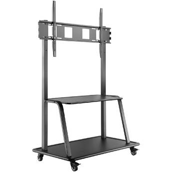 QOMO Height-Adjustable Mobile Stand for 37 to 100" Displays