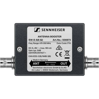 Sennheiser EW-D AB Inline Antenna Booster for EW-D Wireless Systems (Q: 470 to 550 MHz)