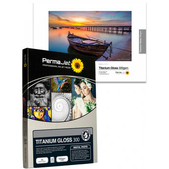 PermaJetUSA Titanium Gloss 300 Digital Photo Paper (8.3 x 11.7", 25 Sheets)