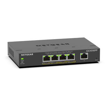 NETGEAR GS305EPP 5-Port Gigabit PoE+ Compliant Managed Switch
