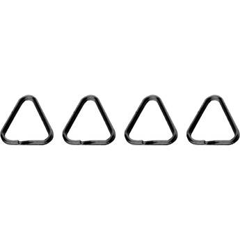 EDDYCAM Premium Triangle Rings (Black, 4-Pack)
