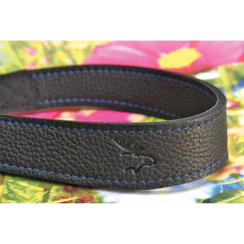 EDDYCAM Camera Strap (Black with Blue Stitching, 1.4" Wide)
