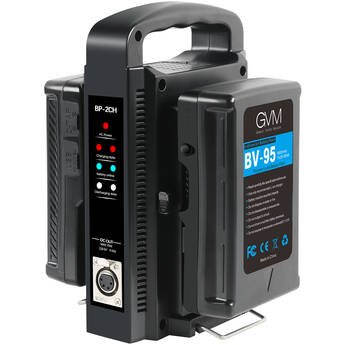 GVM Micro-Series BV-95 Li-Ion V-Mount 2-Battery with Dual Charger Kit