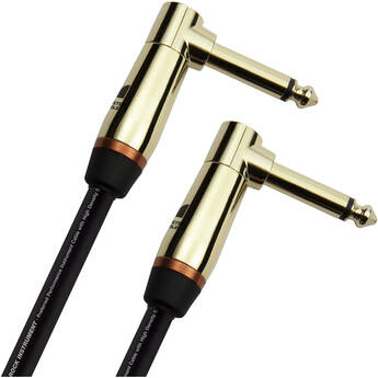 Monster Cable Prolink Rock Series Right-Angle 1/4" Male to Right-Angle 1/4" Male Instrument Cable (8")