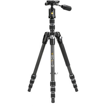 Vanguard VEO 3T 204CBP Carbon Fiber 4-in-1 Travel Tripod with VEO 2 BP-45T Ball/Pan Head and Bluetooth Remote