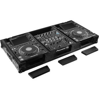 Odyssey Black Label Extra-Deep Coffin Flight Case for 12" DJ Mixer and Two Large-Format Media Players (All Black)