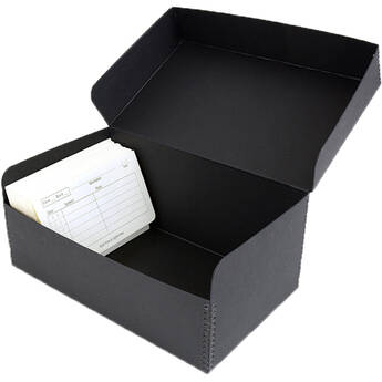 Archival Methods Hinged Lid Box (Black, 12.5 x 7.5 x 5")