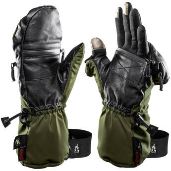 The Heat Company Heat 3 Smart Mittens/Gloves (Size 11, Dark Army Green)