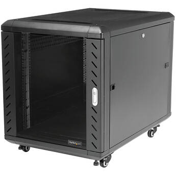 StarTech Knock-Down Server Rack Cabinet with Casters (12 RU, 36")