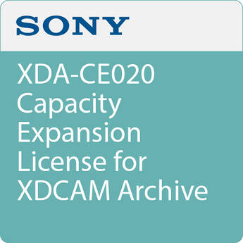 Sony XDA-CE020 Capacity Expansion License for XDCAM Archive System