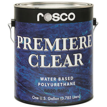 Rosco Premiere Clear Satin Paint (1 Gallon / 3.78 liters)