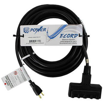 Pro Co Sound E-Cord Electrical Extension Cord (14-Gauge) - 12'