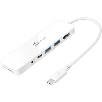 j5create USB Type-C Multi-Port Hub with Power Delivery (White)
