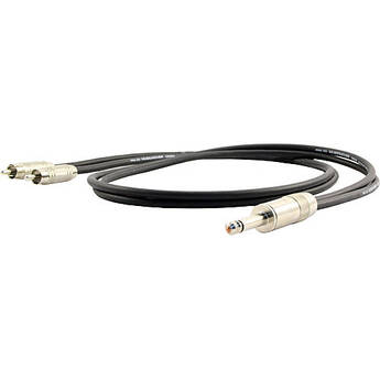 Pro Co Sound Mono 1/4" Male to 2 RCA Male Y-Cable - 5'