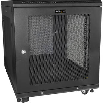 StarTech Adjustable Depth Server Rack Cabinet with Casters (12 RU)