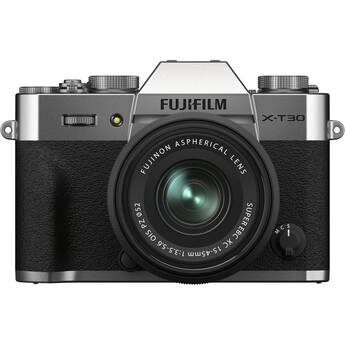 FUJIFILM X-T30 II Mirrorless Camera with 15-45mm f/3.5-5.6 Lens (Silver)