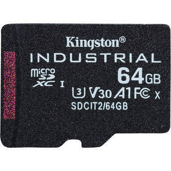 Kingston 64GB Industrial UHS-I microSDXC Memory Card