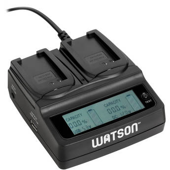 Watson Duo LCD Charger with 2 x EN-EL20 Plates
