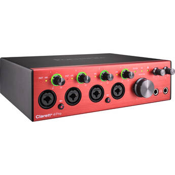 Focusrite Clarett+ 4Pre Desktop 18x8 USB-C Audio/MIDI Interface
