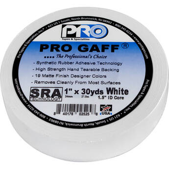 ProTapes Pro Gaff Matte Cloth Tape (1" x 30 yd, White)