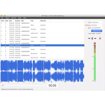 SONORIS DDP Player Software (Download)