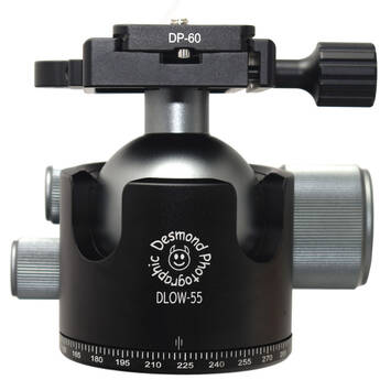 Desmond DLOW-55M 55mm Low-Profile Ball Head with Arca/Manfrotto Clamp