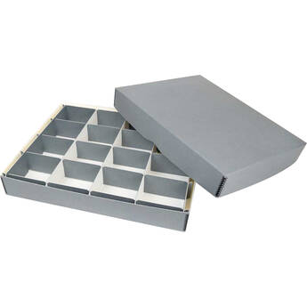Archival Methods 16-Compartment Object Storage Full-Top Box