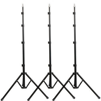 CAME-TV Quick Setup Compact Reverse-Folding Light Stand (3-Pack)