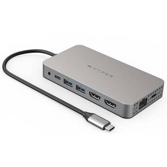HYPER HyperDrive Dual 4K HDMI 10-in-1 USB Type-C Hub
